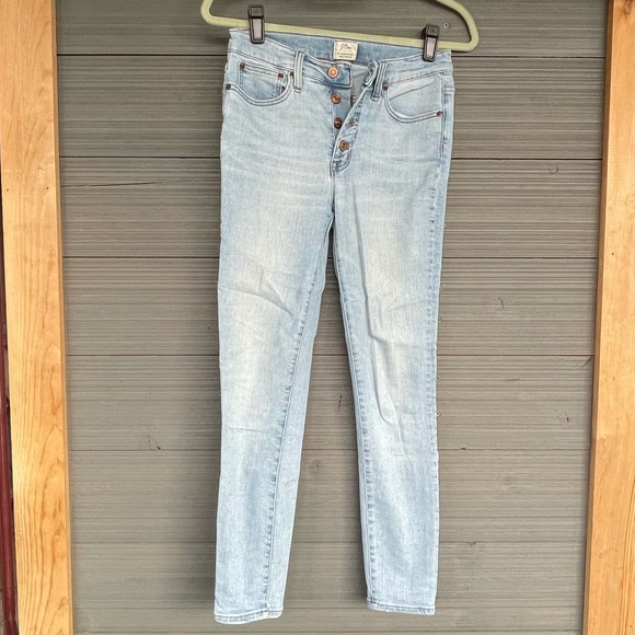 Jcrew 9” high rise toothpick SZ 27 - Picture 2 of 3